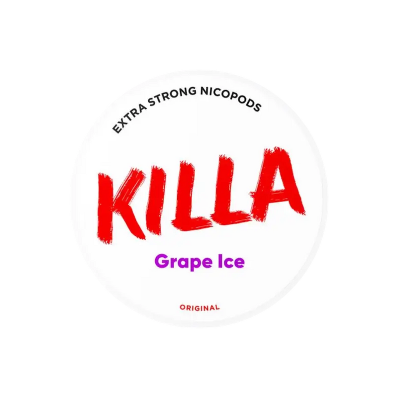 KILLA Grape Ice – nikotino pagalvėlių skardinė