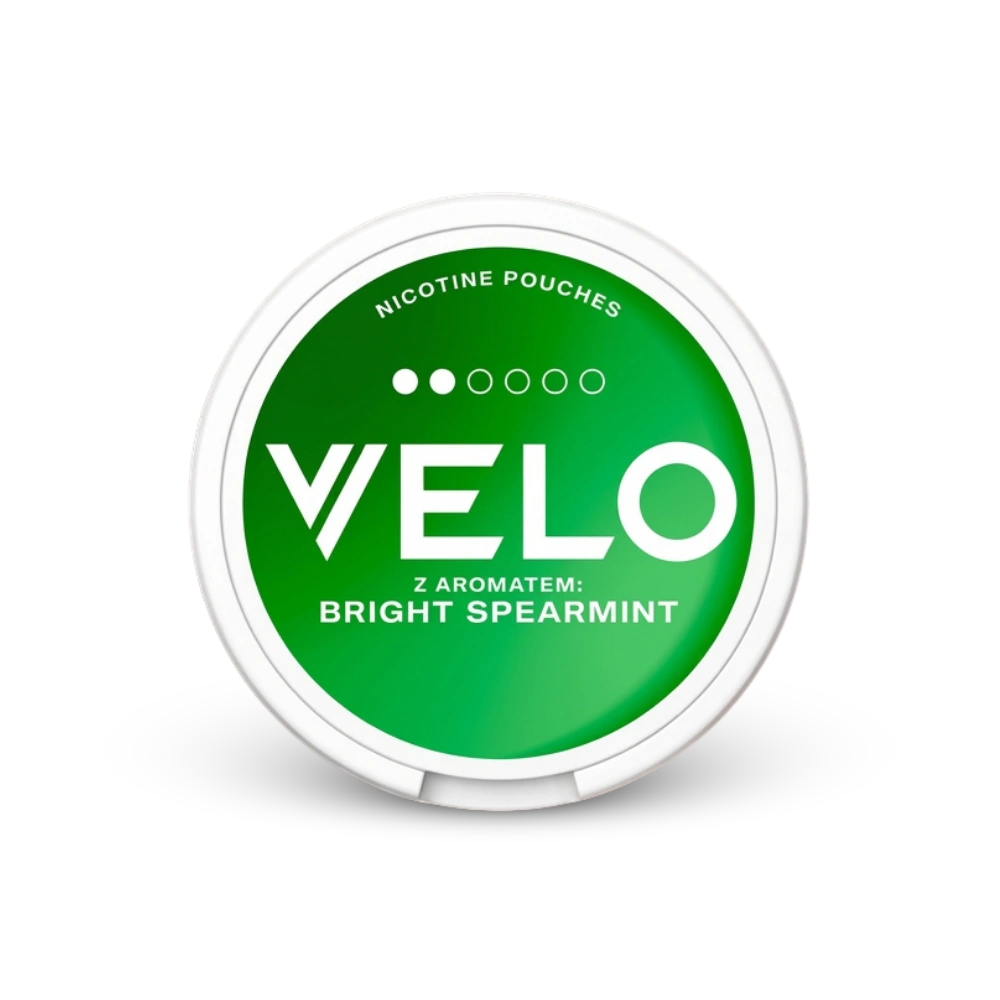 Velo Mini Bright Spearmint – nikotino pagalvėlių dėžutė