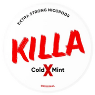 KILLA Cold X Mint – nikotino pagalvėlių skardinė
