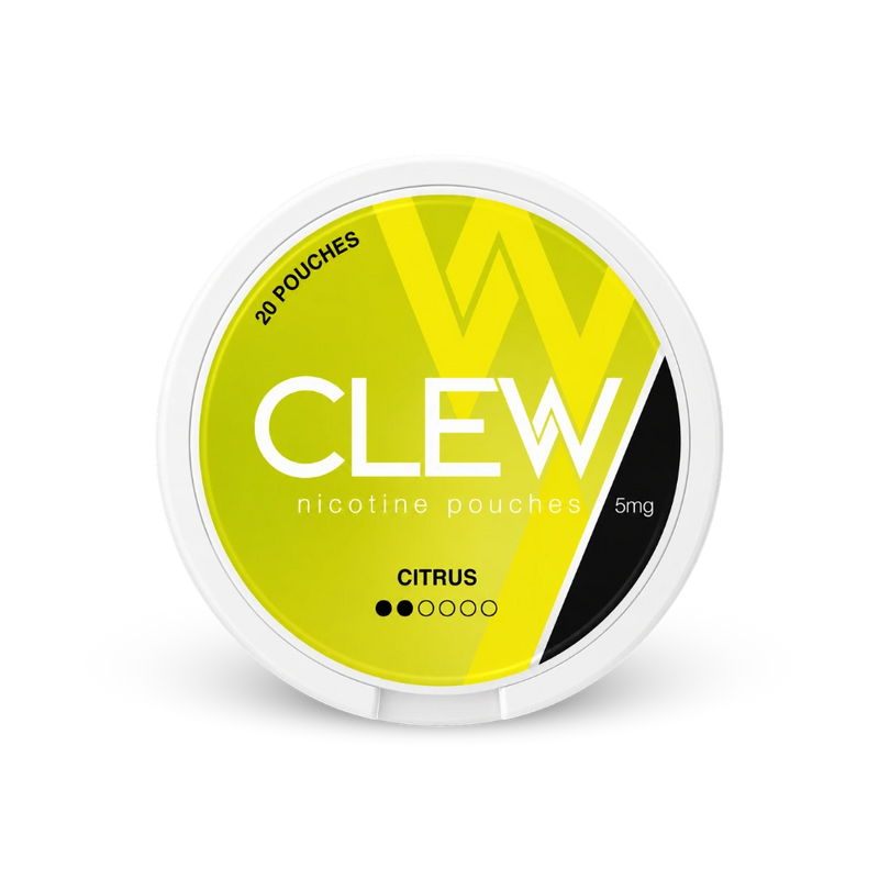 CLEW Citrus 5mg – nikotino pagalvėlių dėžutė