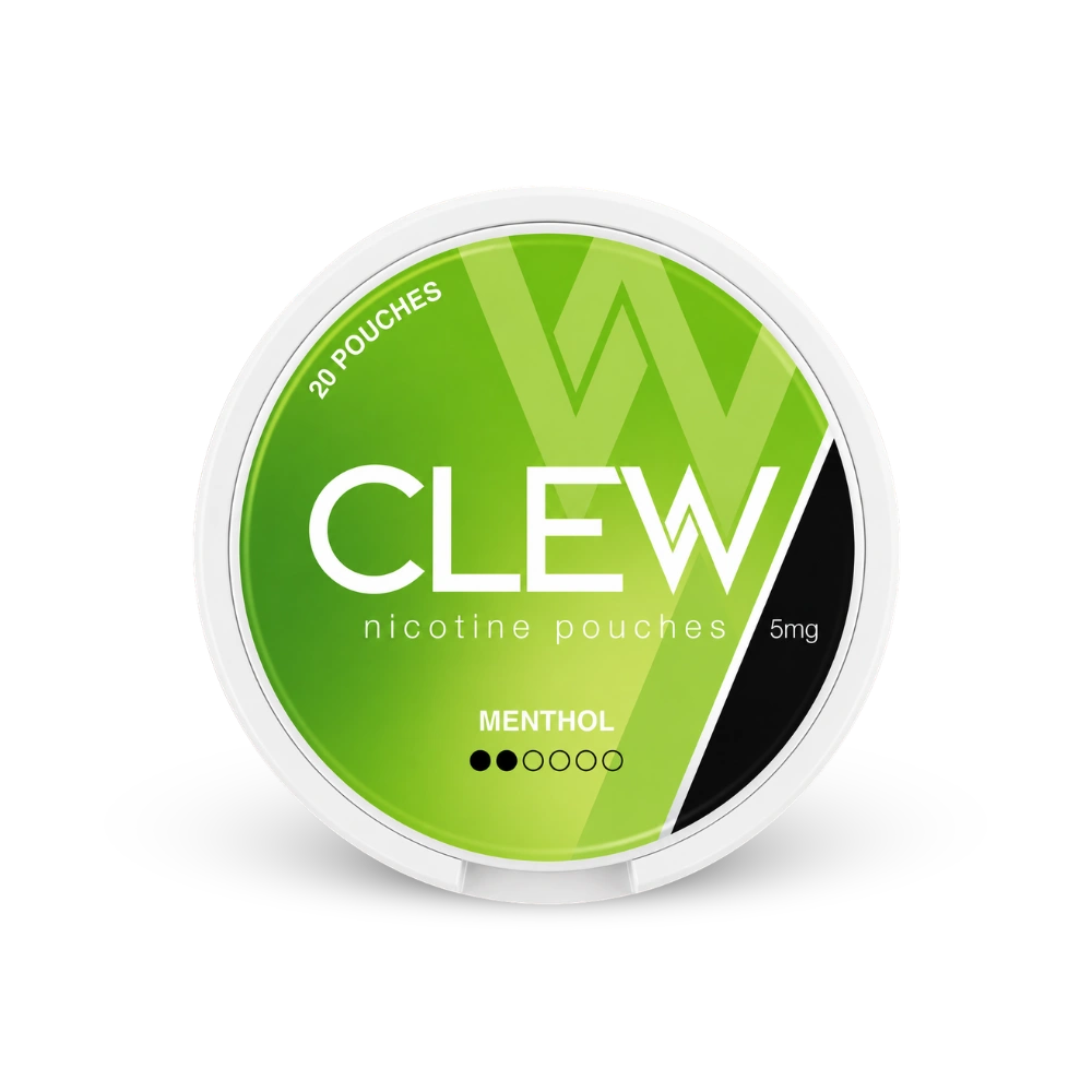 CLEW Menthol 5mg – nikotino pagalvėlių dėžutė