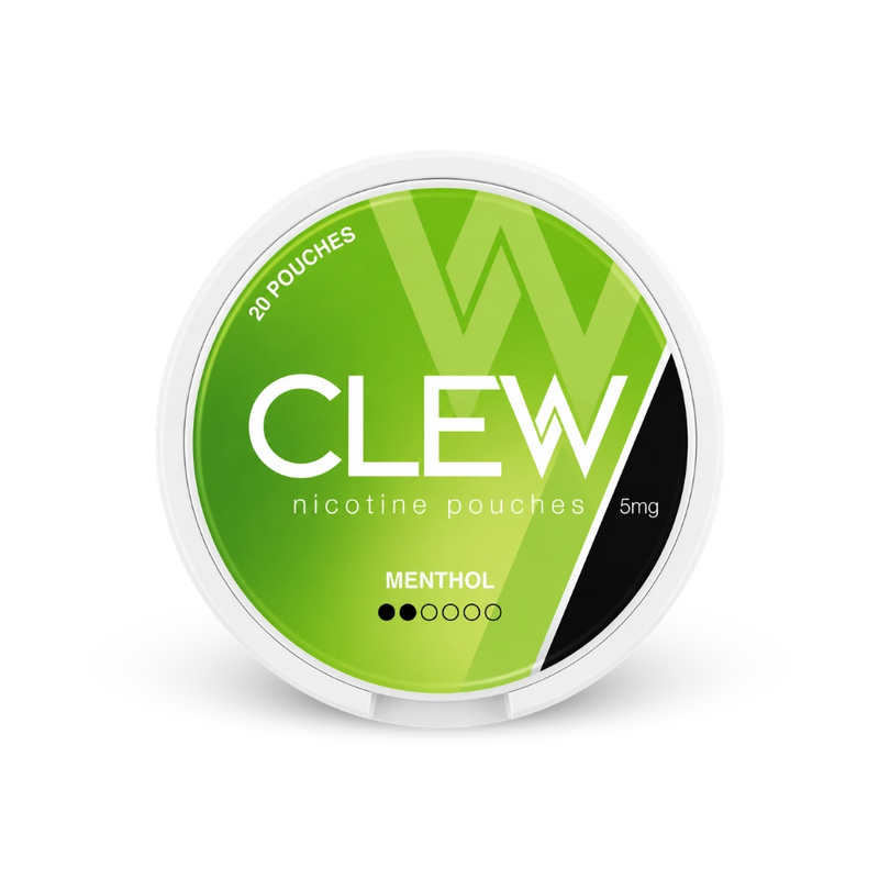CLEW Menthol 5mg – nikotino pagalvėlių dėžutė