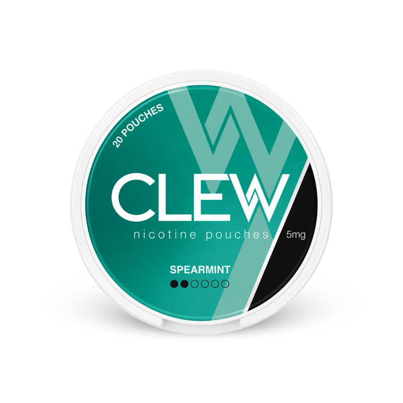 CLEW Spearmint 5mg – nikotino pagalvėlių skardinė