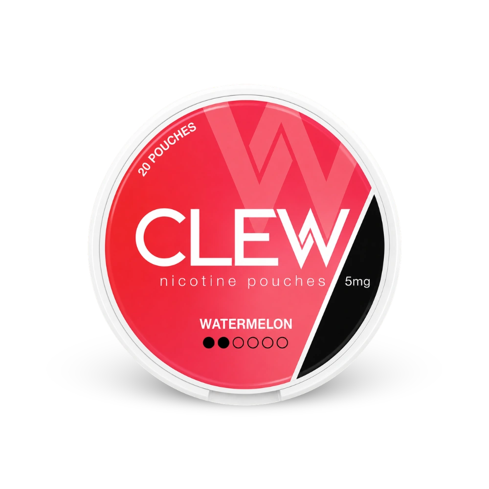 CLEW Watermelon 5mg – nikotino pagalvėlių skardinė