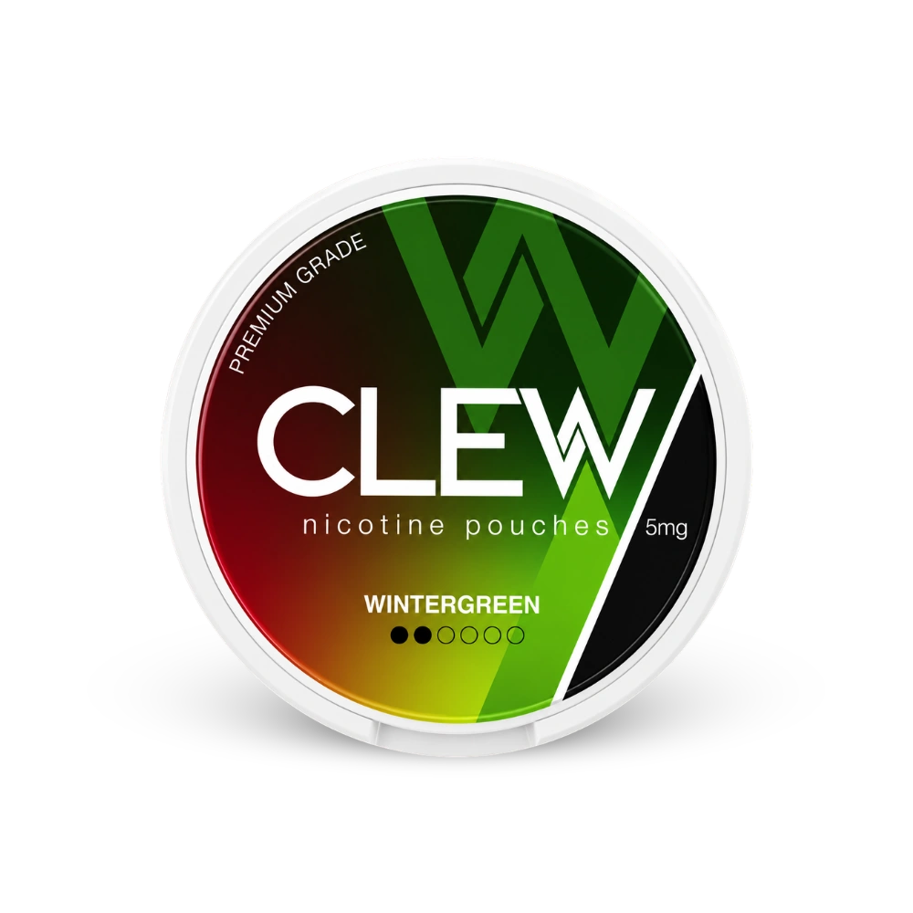 CLEW Wintergreen 5mg – nikotino pagalvėlių skardinė