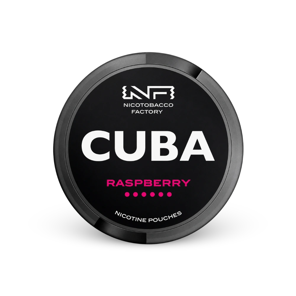 CUBA Black Raspberry – nikotino pagalvėlių skardinė