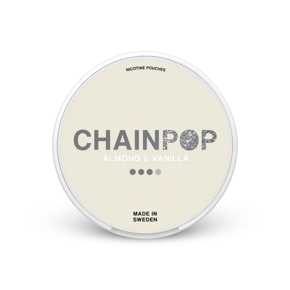 Chainpop Migdolas & Vanilė – nikotino pagalvėlių skardinė