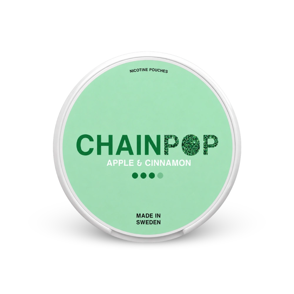 Chainpop Apple Cinnamon – nikotino pagalvėlių skardinė