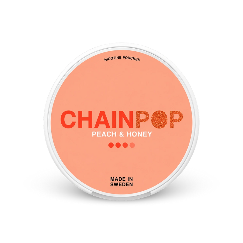 Chainpop Peach Honey – nikotino pagalvėlių skardinė