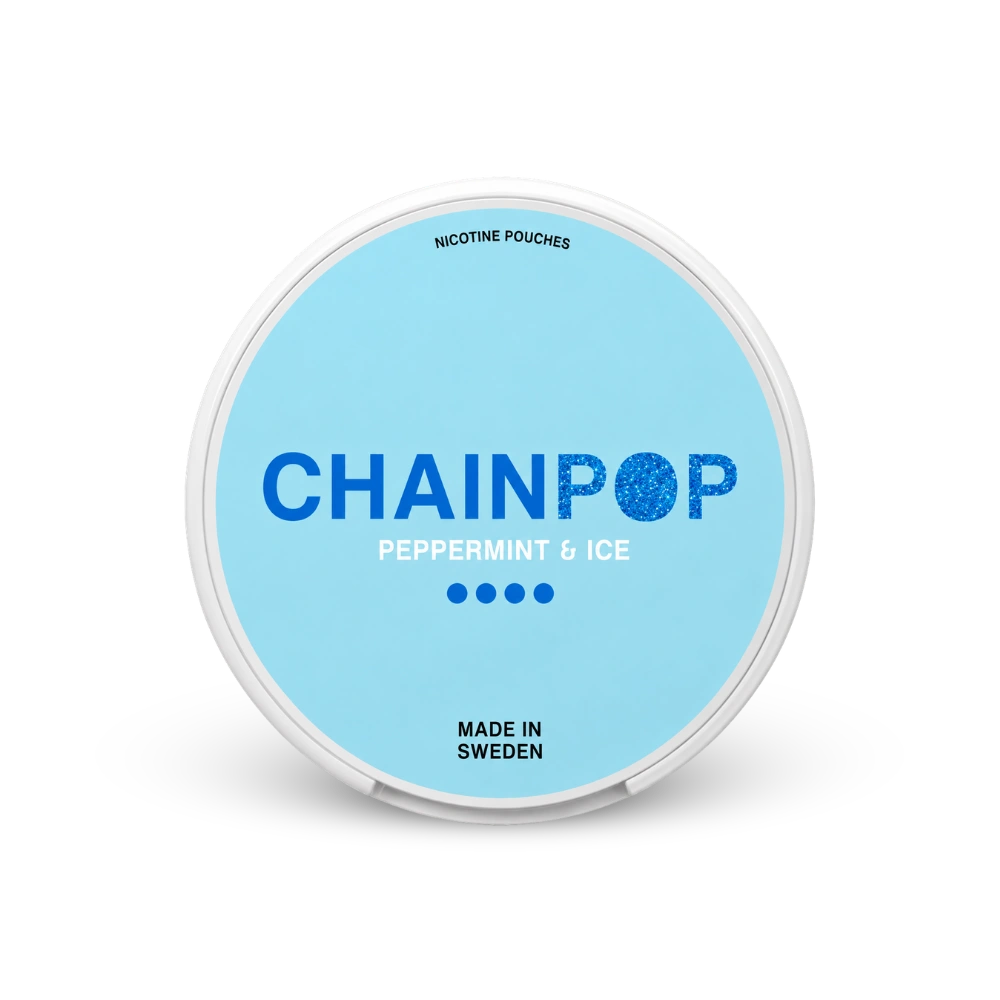 Chainpop Peppermint & Ice – nikotino pagalvėlių skardinė