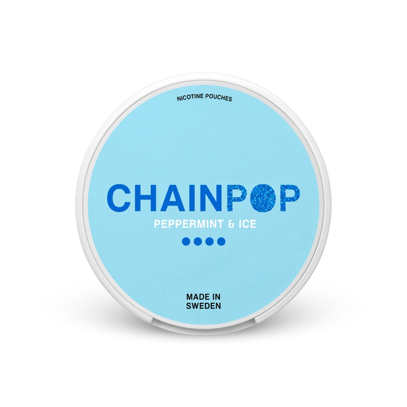 Chainpop Peppermint & Ice – nikotino pagalvėlių skardinė