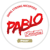 PABLO Exclusive Pear Strong – nikotino pagalvėlių skardinė