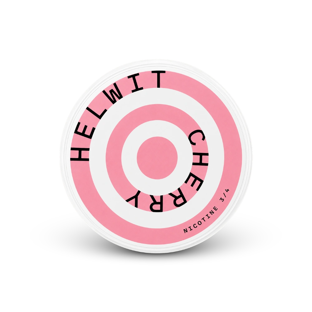 HELWIT Cherry Medium – nikotino pagalvėlių skardinė