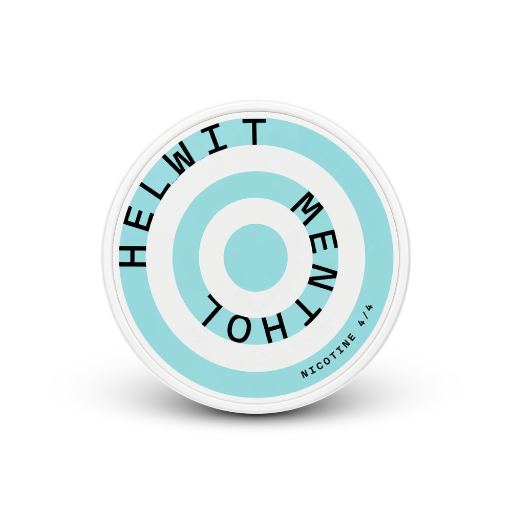 HELWIT Menthol Strong – nikotino pagalvėlių skardinė