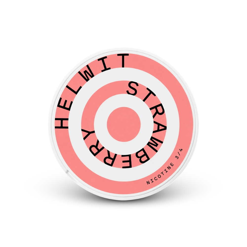 HELWIT Strawberry Medium – nikotino pagalvėlių dėžutė
