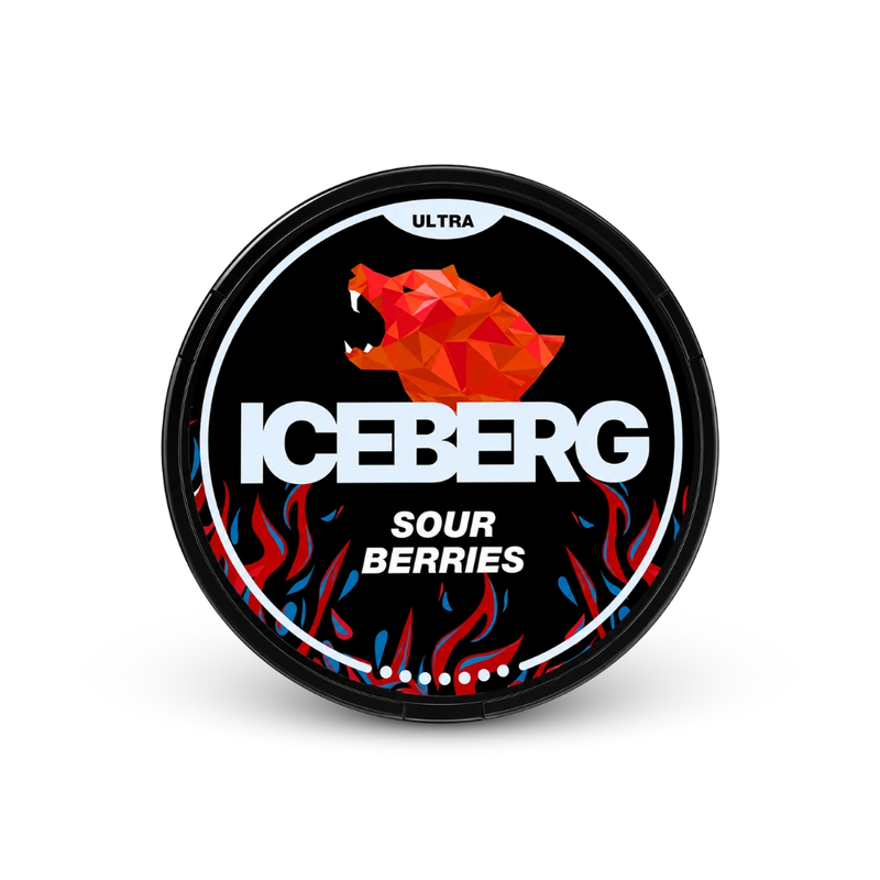 ICEBERG Sour Berries Ultra 70mg – nikotino pagalvėlių dėžutė