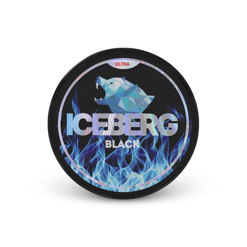 Iceberg Black – nikotino pagalvėlių skardinė