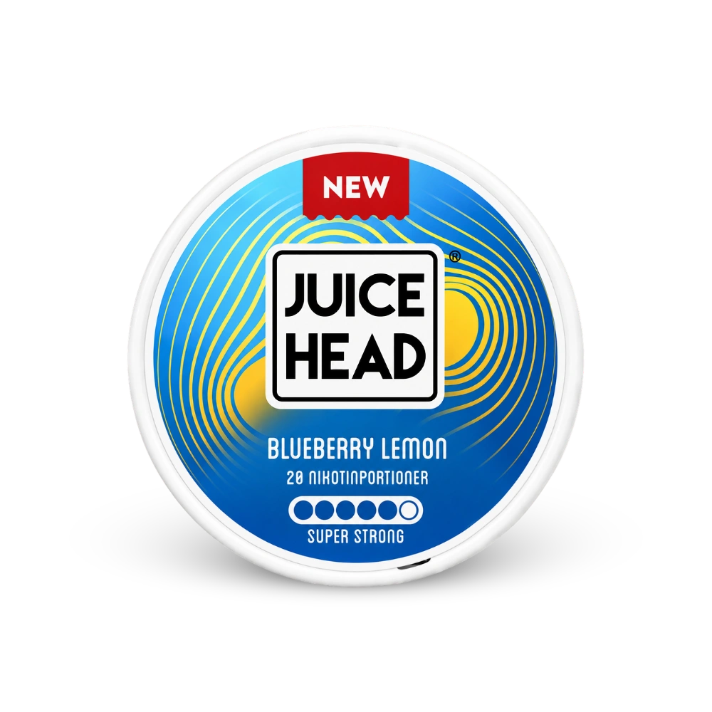 Juice Head Blueberry Lemon Super Strong – nikotino maišelių dėžutė