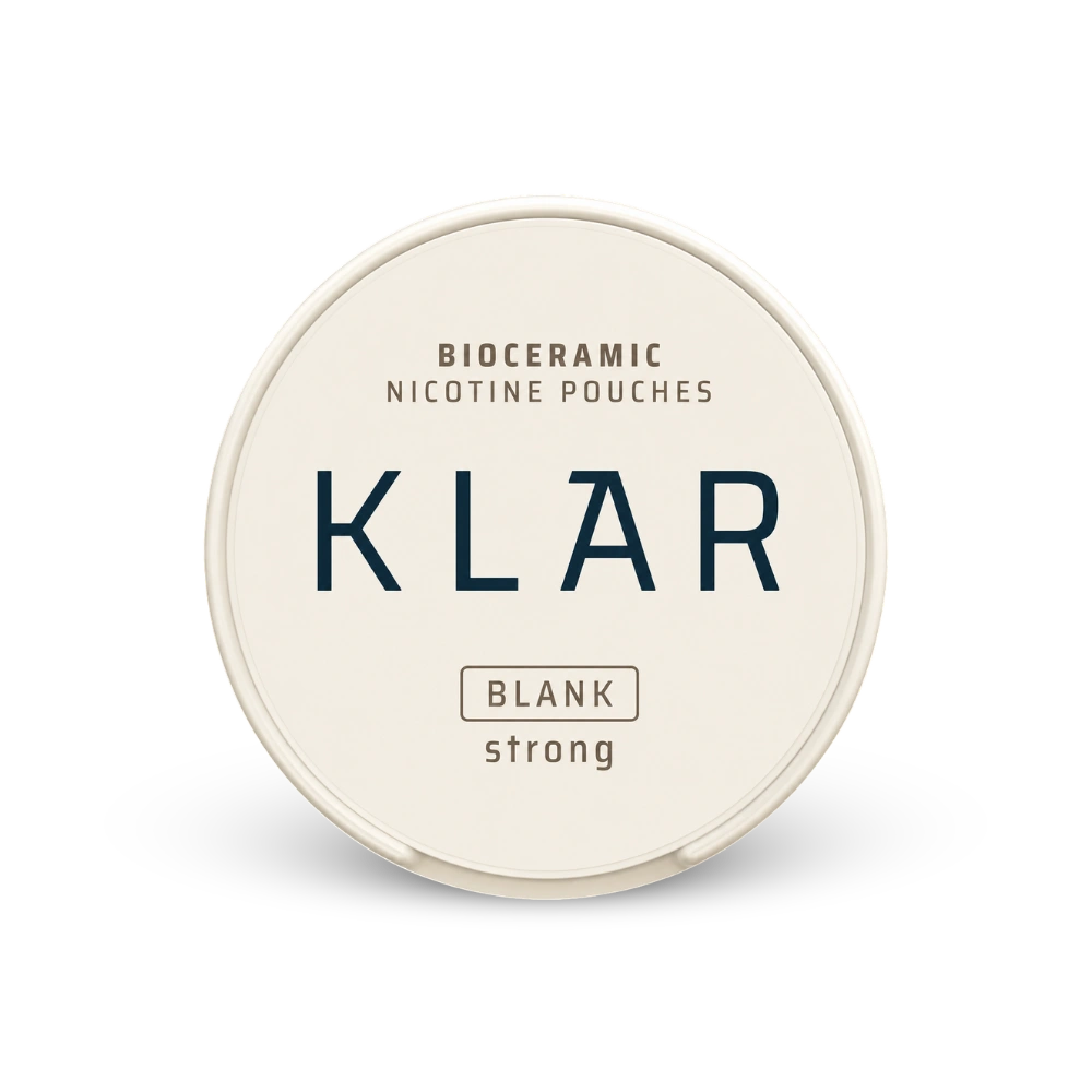 KLAR Blank Strong Mini – nikotino pagalvėlių skardinė
