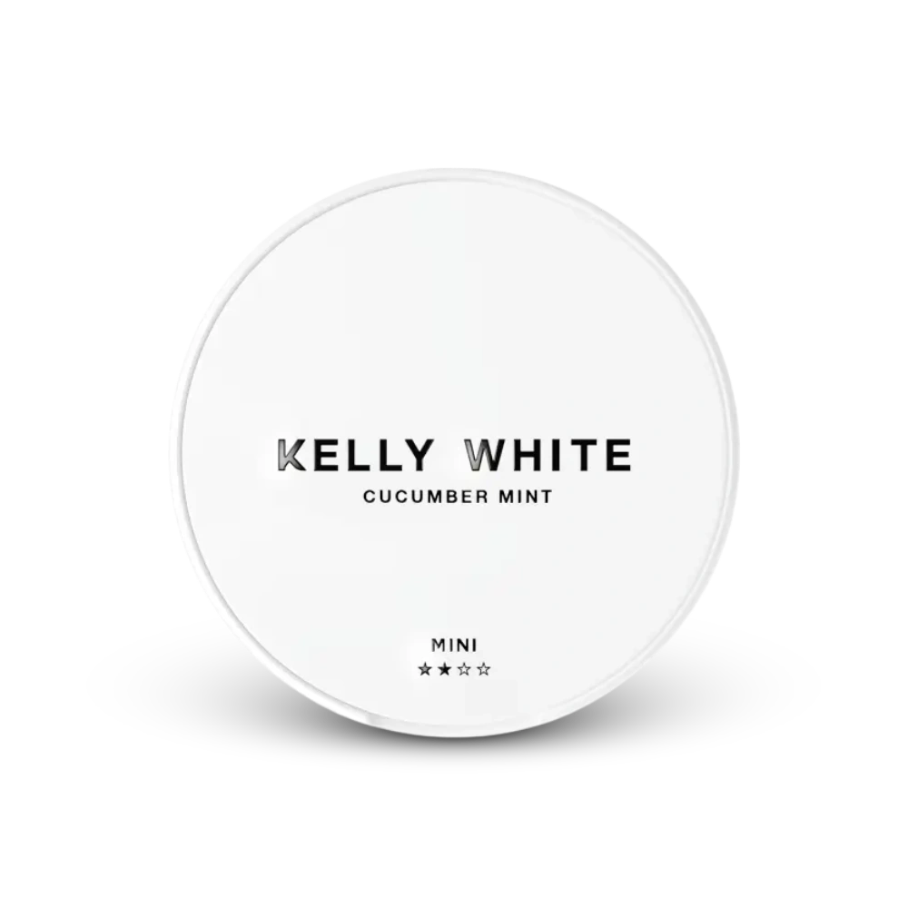 Kelly White Mini Cucumber Mint – nikotino maišelių dėžutė