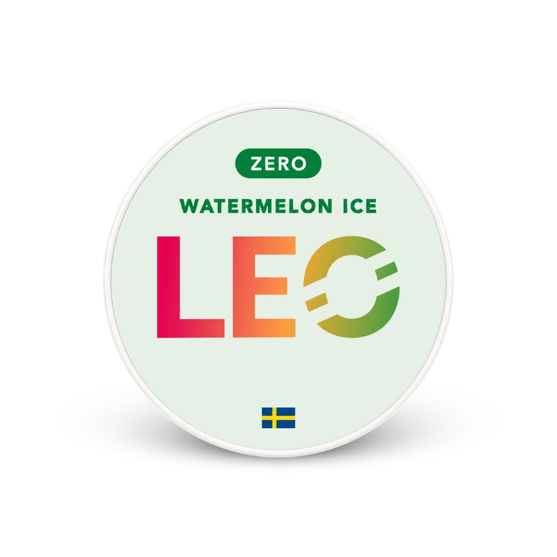 LEO Watermelon Ice Zero – nikotino pagalvėlių skardinė