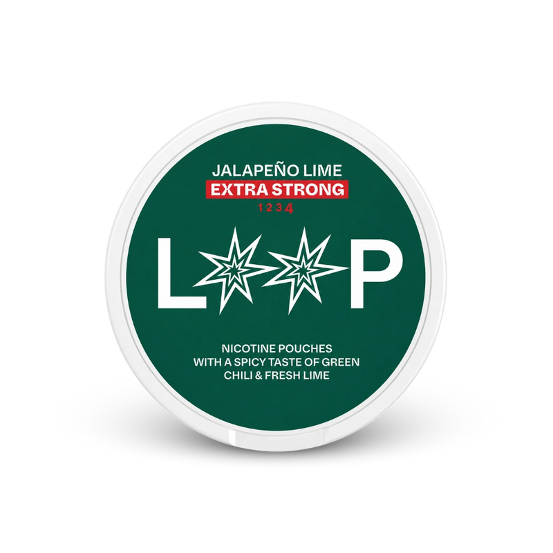 LOOP Jalapeno Lime Extra Strong – nikotino pagalvėlių skardinė