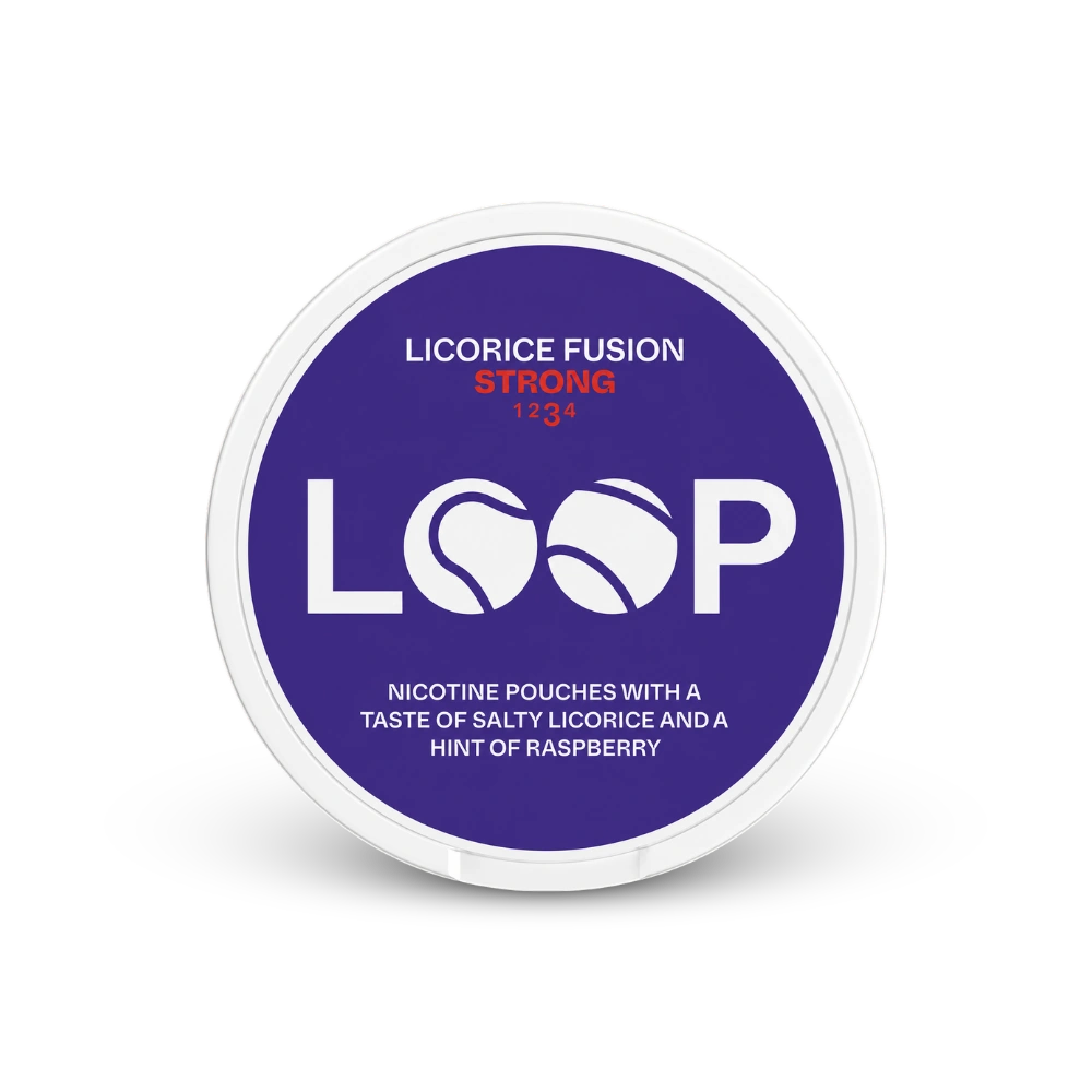 LOOP Licorice Fusion Strong – nikotino maišelių skardinė