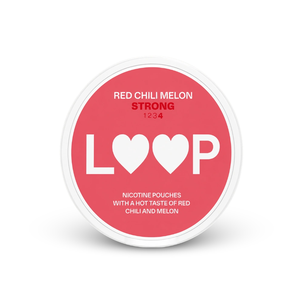 LOOP Red Chili Melon Strong – nikotino pagalvėlių skardinė