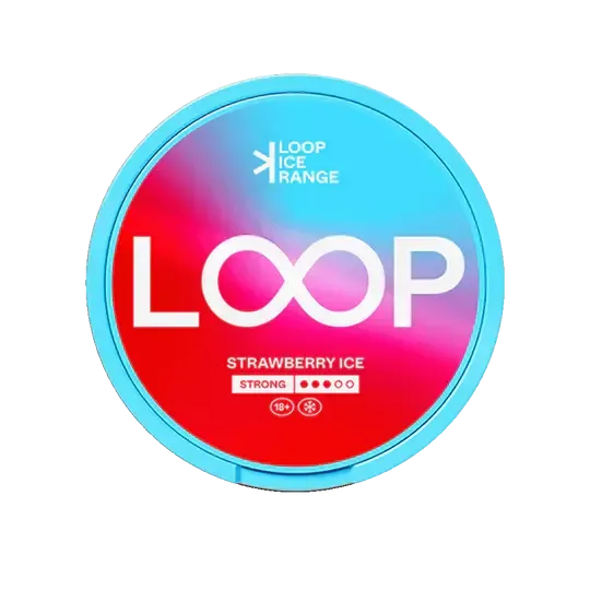 Loop Strawberry Ice Nikotino Pagalvėlės Dozė, Stipri 11mg, Slim Formatas su Žemelių ir Ledo Skonu