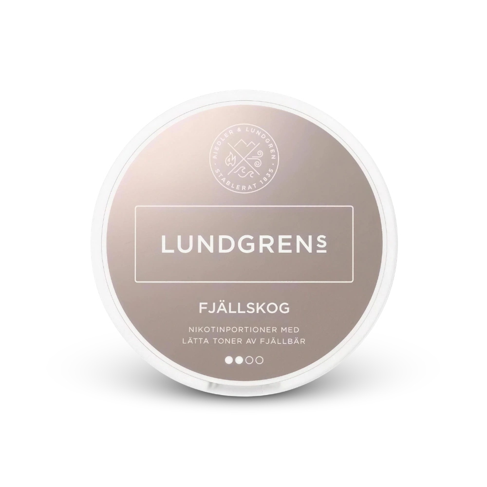 Lundgrens Fjällskog – nikotino pagalvėlių dėžutė
