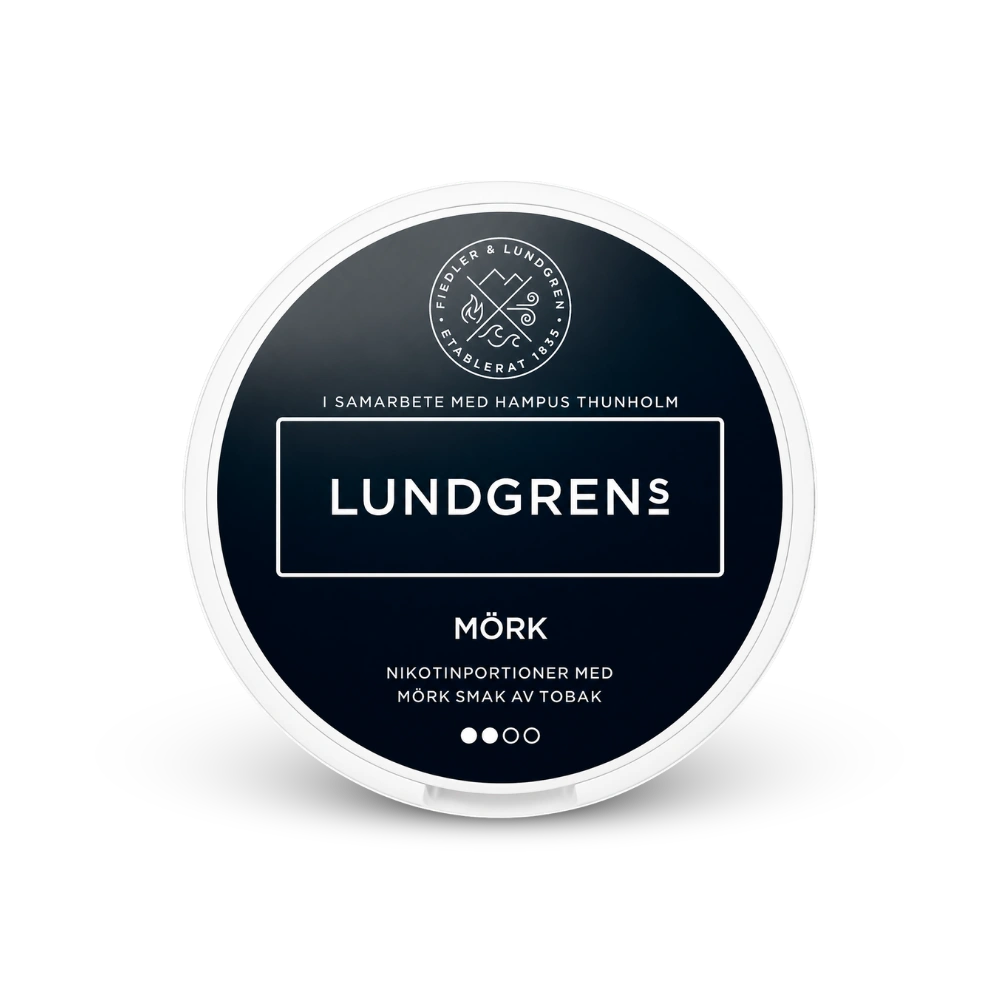 Lundgrens Mörk – nikotino pagalvėlių skardinė