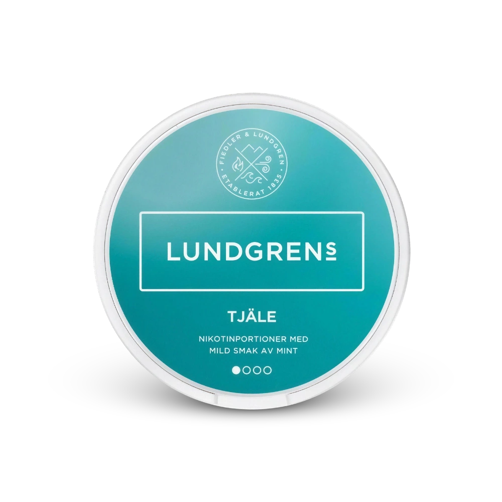 Lundgrens Tjäle – nikotino pagalvėlių skardinė