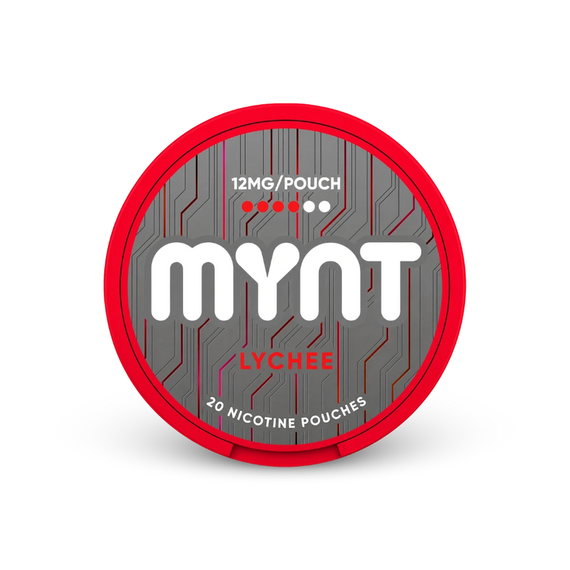 MYNT Lychee Medium – nikotino pagalvėlių skardinė