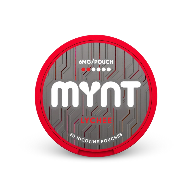 MYNT Lychee Regular – nikotino pagalvėlių skardinė