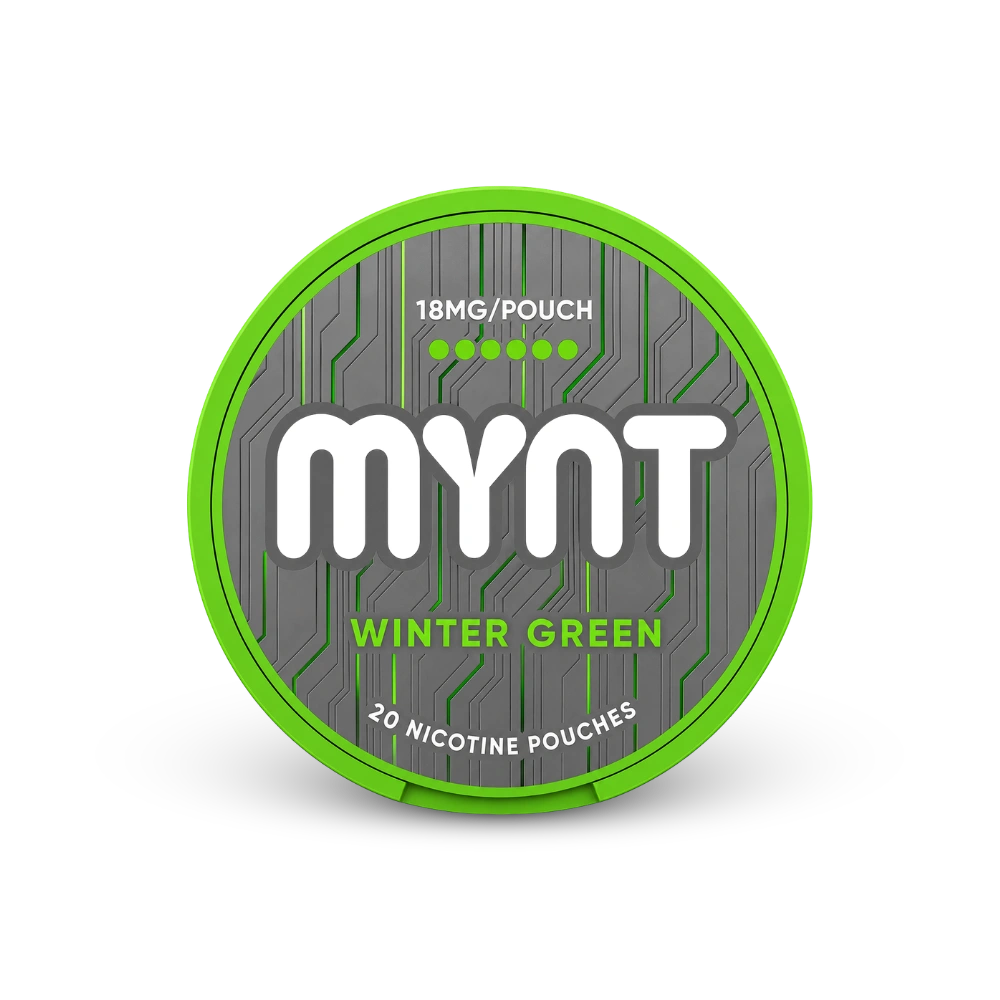 MYNT Winter Green Strong – nikotino pagalvėlių dėžutė