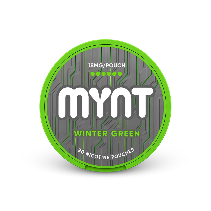 MYNT Winter Green Strong – nikotino pagalvėlių dėžutė