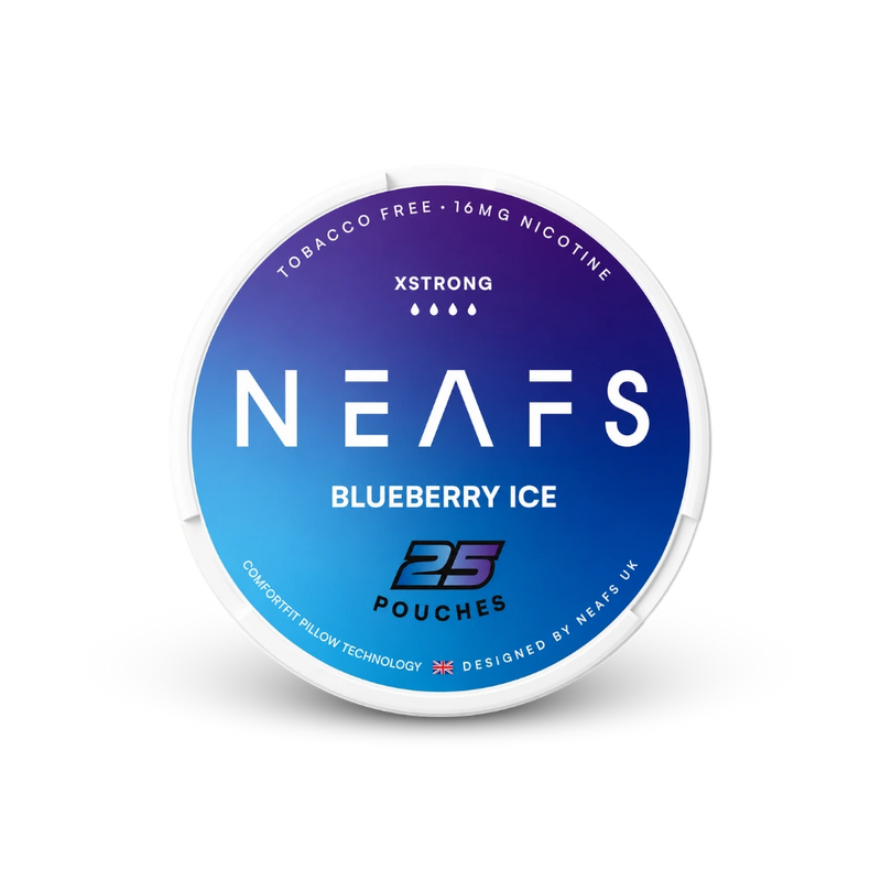 NEAFS Blueberry Ice Extra Strong – nikotino pagalvėlių dėžutė