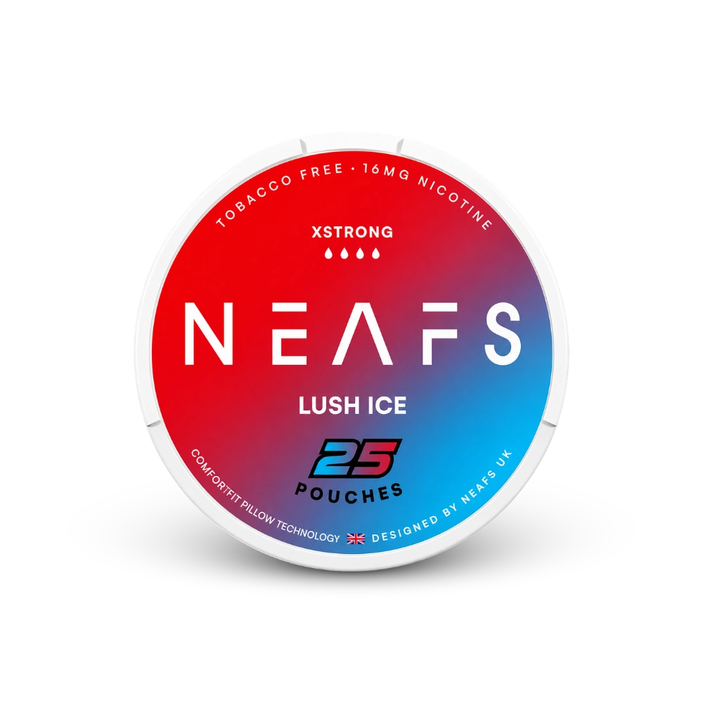 NEAFS Lush Ice Extra Strong – nikotino maišelių dėžutė