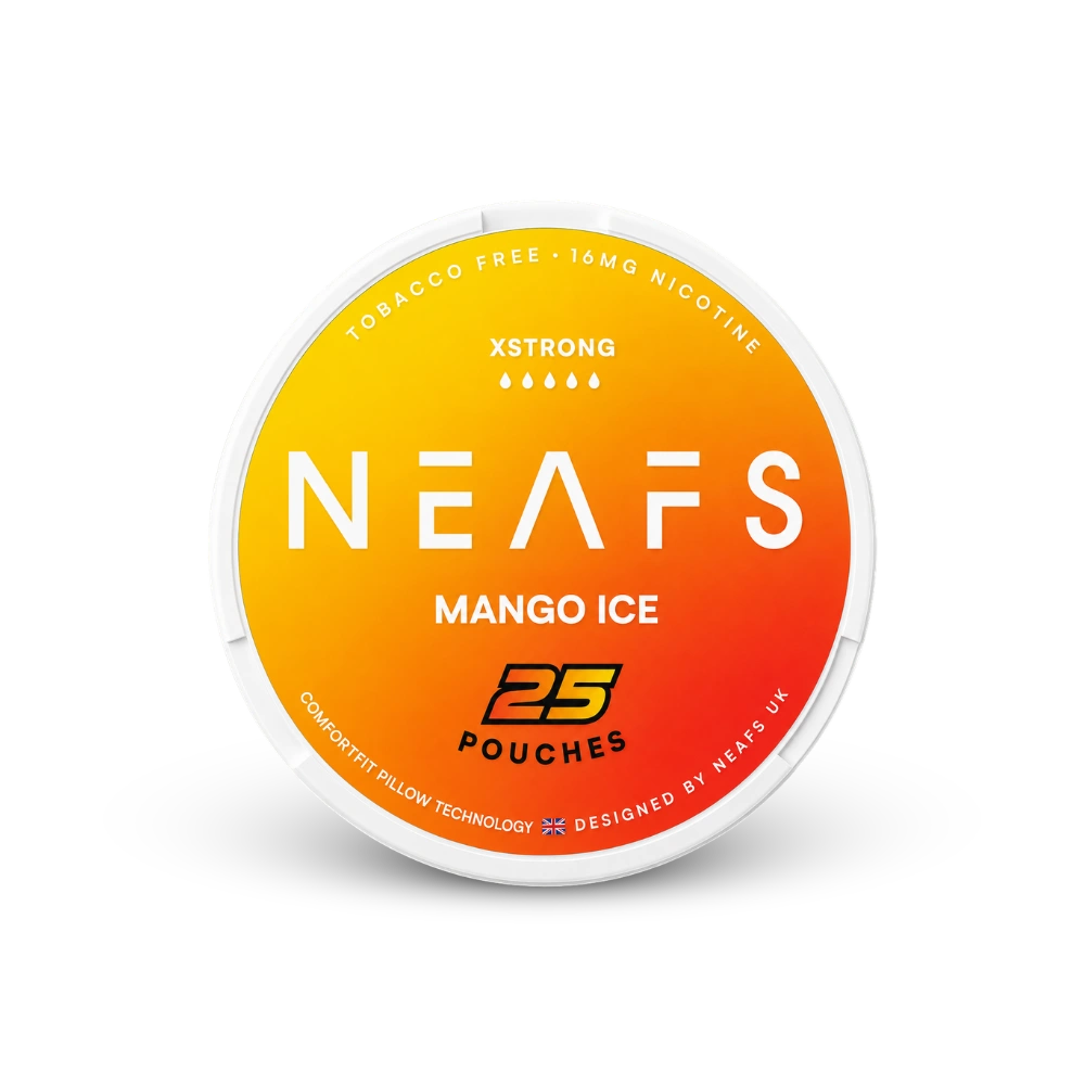 NEAFS Mango Ice Extra Strong – nikotino pagalvėlių skardinė