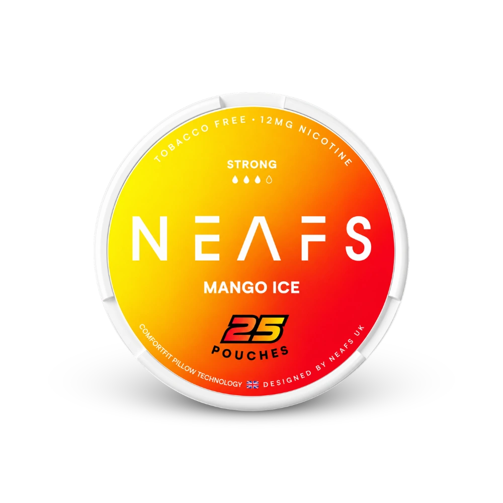 NEAFS Mango Ice Strong – nikotino pagalvėlių skardinė