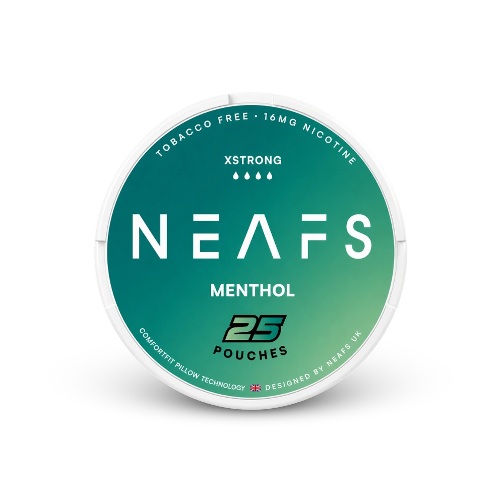 NEAFS Menthol Extra Strong – nikotino pagalvėlių skardinė