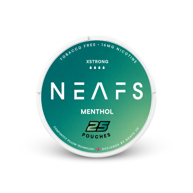 NEAFS Menthol Extra Strong – nikotino pagalvėlių skardinė