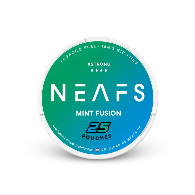 NEAFS Mint Fusion Extra Strong – nikotino pagalvėlių skardinė