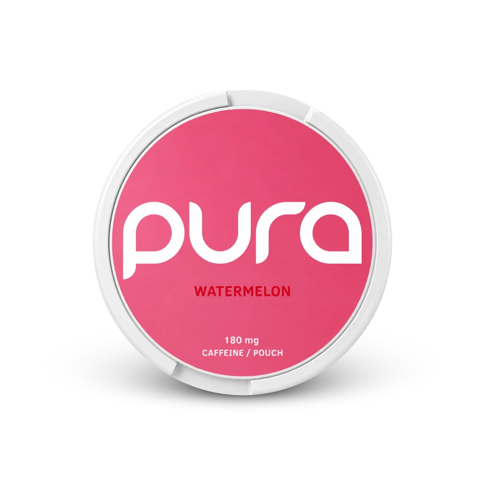 Pura Energy Watermelon 180mg – nikotino pagalvėlių skardinė