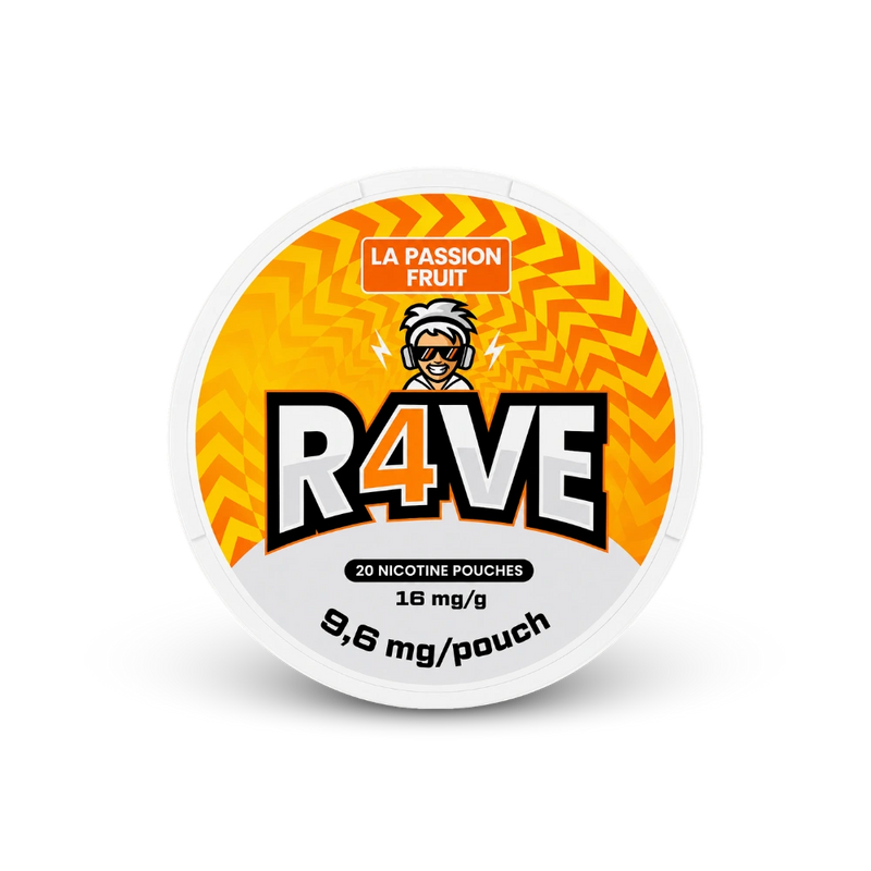 RAVE La Passion Fruit 16mg – nikotino pagalvėlių skardinė