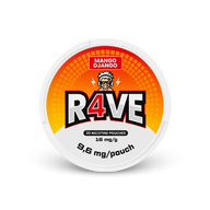 RAVE Mango Django 16MG – nikotino pagalvėlių skardinė