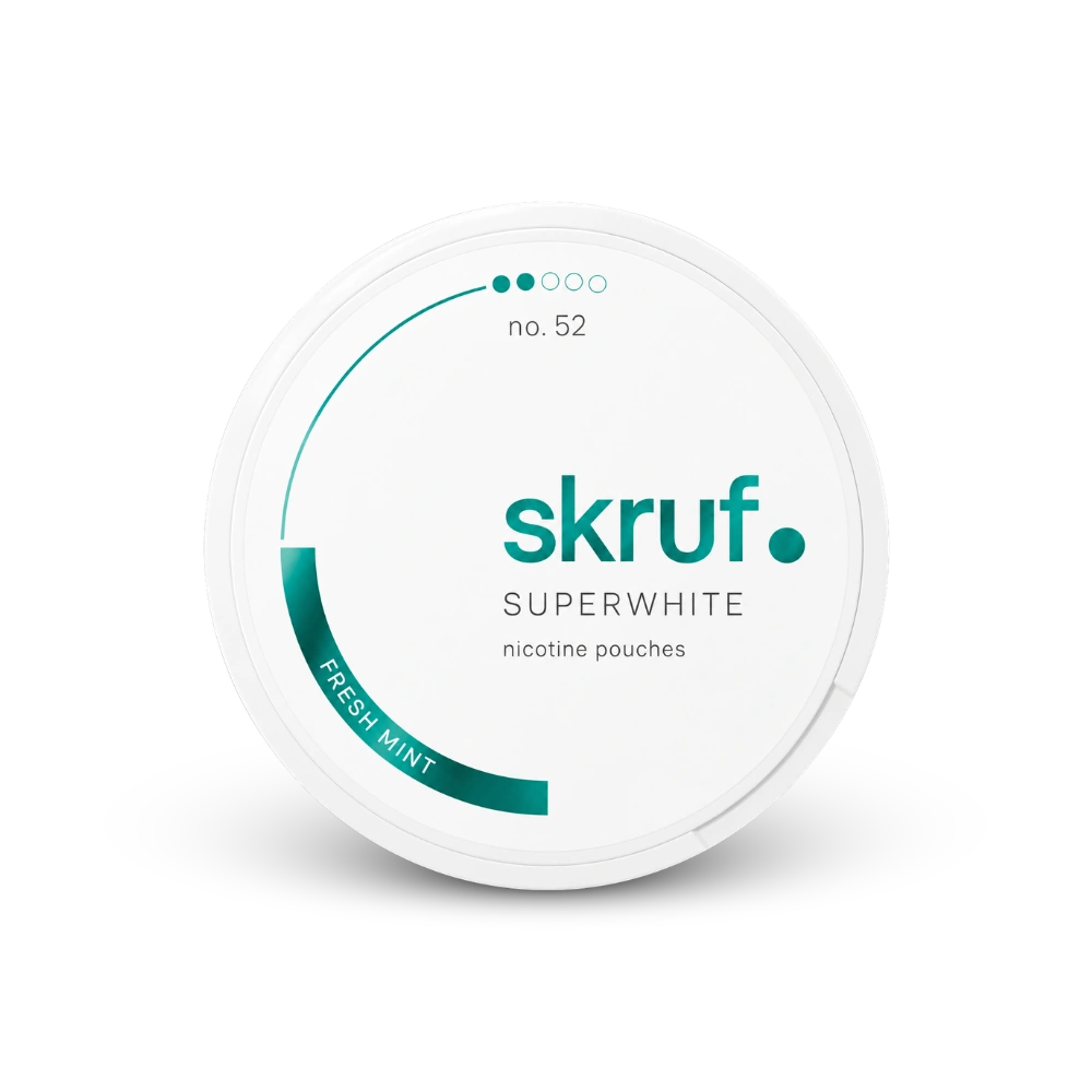 SKRUF Fresh Mint S2 – nikotino pagalvėlių dėžutė