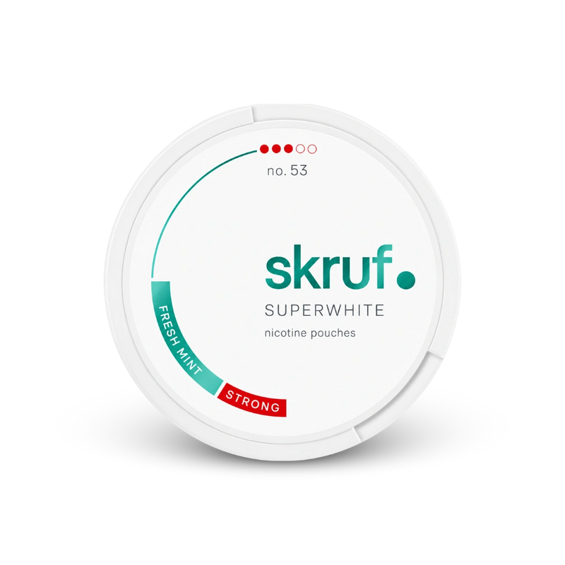 SKRUF Fresh Mint S3 – nikotino pagalvėlių skardinė