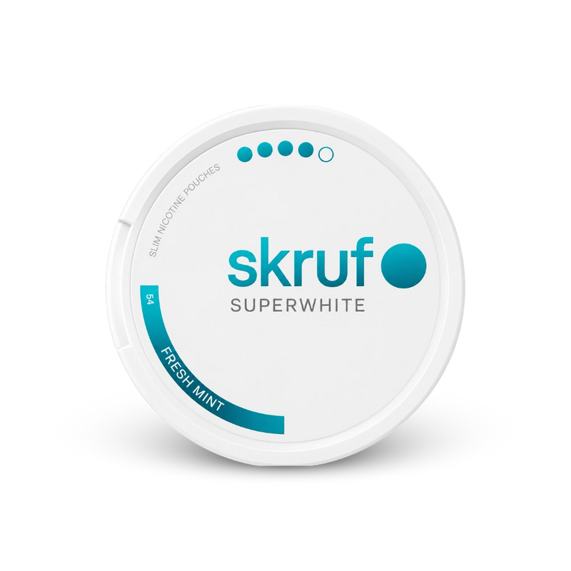 SKRUF Fresh Mint S4 – nikotino pagalvėlių dėžutė