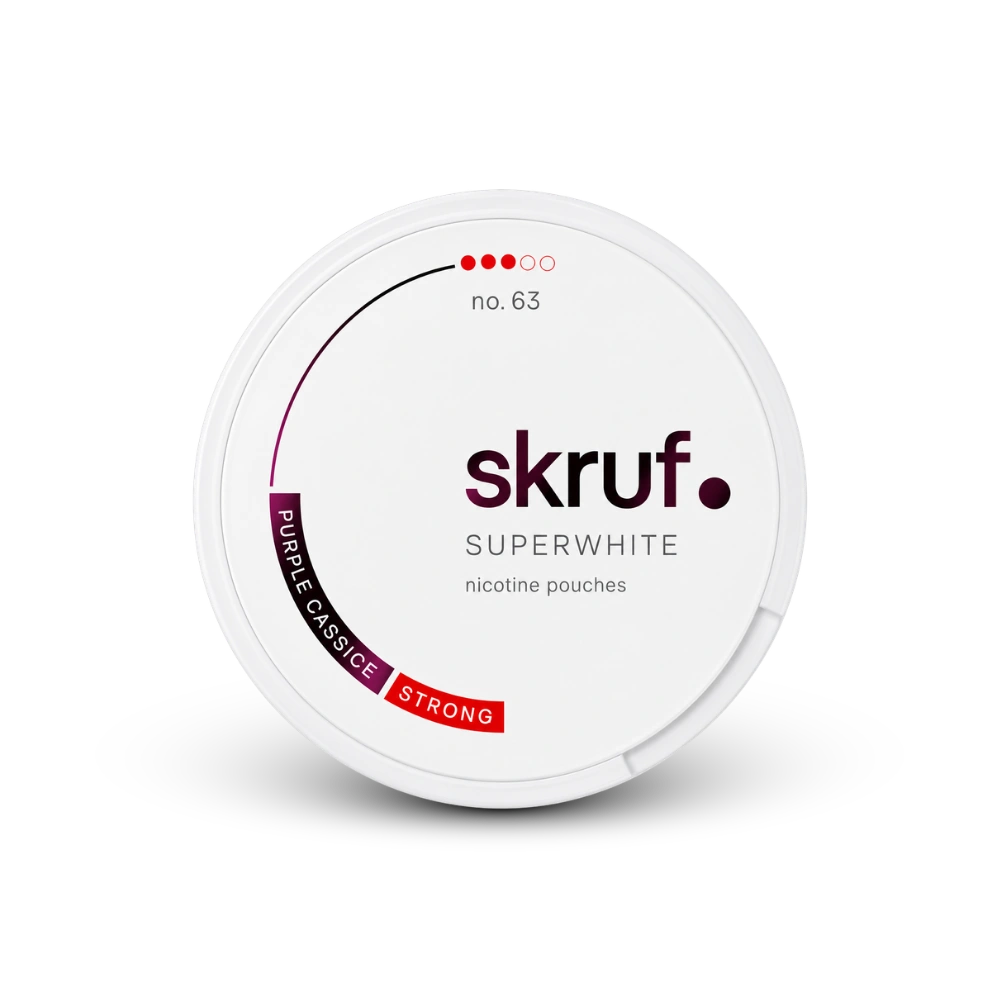 SKRUF Purple Cassic S3 – nikotino pagalvėlių skardinė